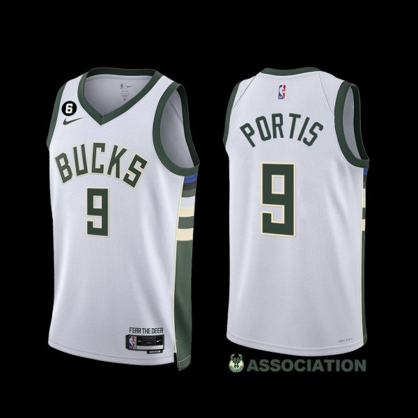 Milwaukee Bucks Bobby Portis 2022-23 Association Edition Jersey White Milwaukee Bucks Bobby Portis 2022-23 Association Edition Jersey White