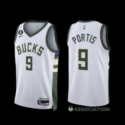 Milwaukee Bucks Bobby Portis 2022-23 Association Edition Jersey White