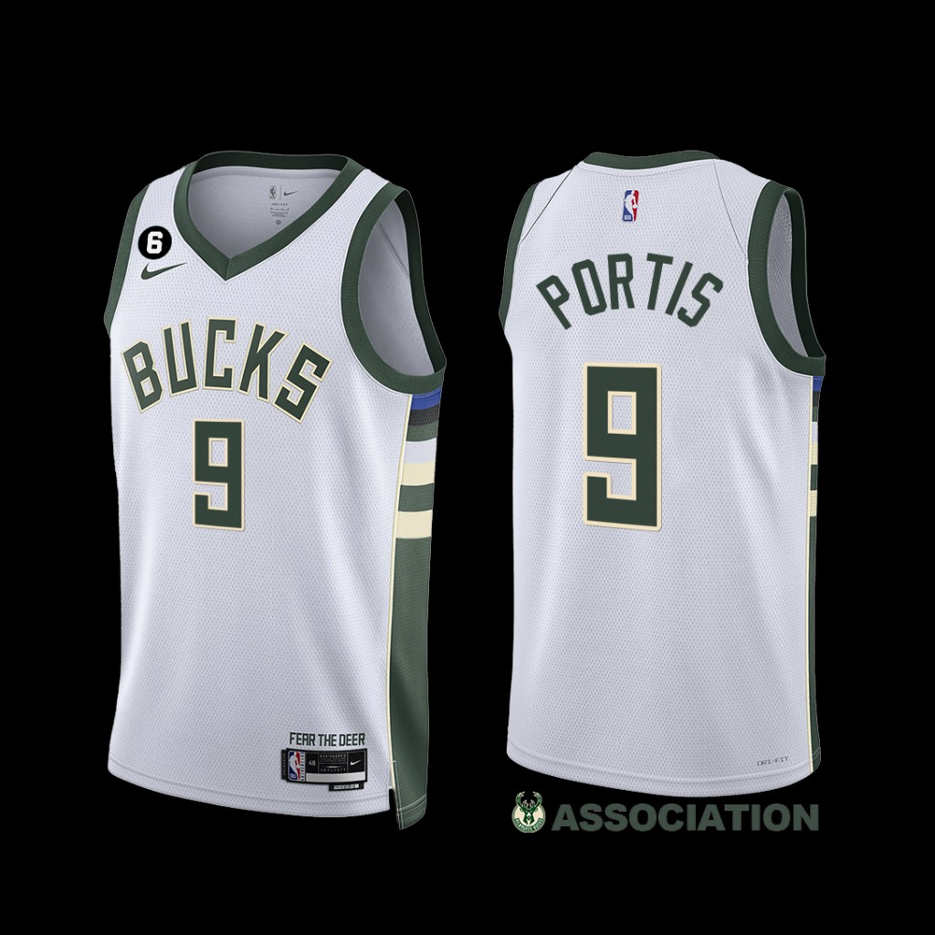 Milwaukee Bucks Bobby Portis 2022-23 Association Edition Jersey White Milwaukee Bucks Bobby Portis 2022-23 Association Edition Jersey White