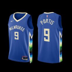 Milwaukee Bucks Bobby Portis 2022-23 City Edition Jersey Blue