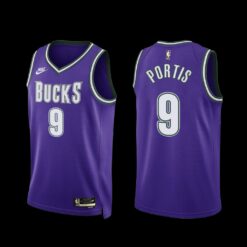 Milwaukee Bucks Bobby Portis 2022-23 Purple Classic Edition Jersey