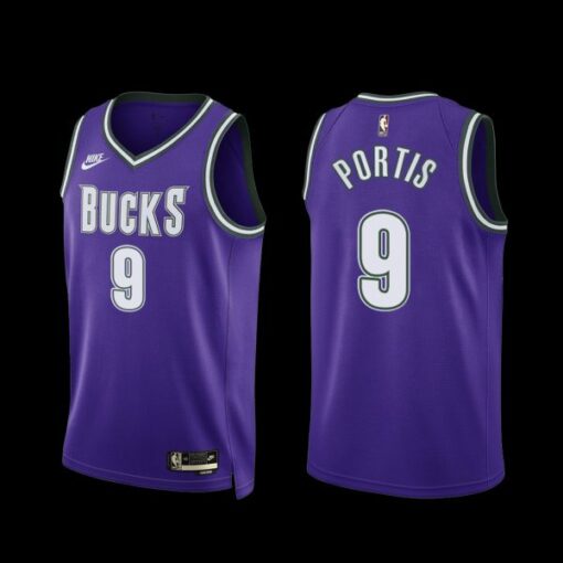 Milwaukee Bucks Bobby Portis 2022-23 Purple Classic Edition Jersey