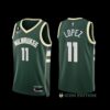 Milwaukee Bucks Brook Lopez 2022-23 Black Statement Edition Jersey