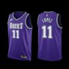 Milwaukee Bucks Brook Lopez 2022-23 Icon Edition NO.6 Patch Jersey Green