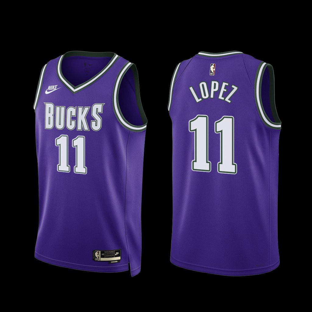 Milwaukee Bucks Brook Lopez 2022-23 Purple Classic Edition Jersey Milwaukee Bucks Brook Lopez 2022-23 Purple Classic Edition Jersey