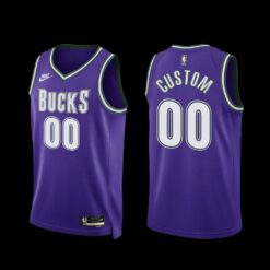 Milwaukee Bucks Custom 2022-23 Purple Classic Edition Jersey