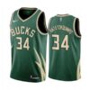Milwaukee Bucks Giannis Antetokounmpo 2022-23 Black Statement Edition Jersey
