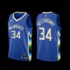 Milwaukee Bucks Giannis Antetokounmpo 2022-23 Association Edition Jersey White