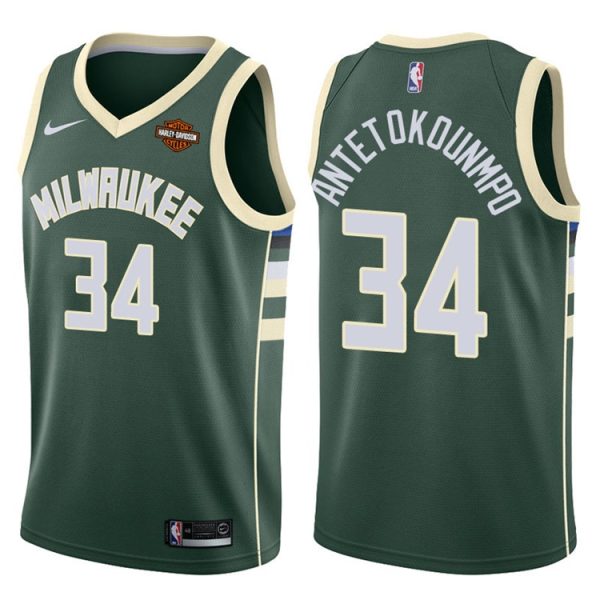Milwaukee Bucks Giannis Antetokounmpo Green Icon Jersey Milwaukee Bucks Giannis Antetokounmpo Green Icon Jersey
