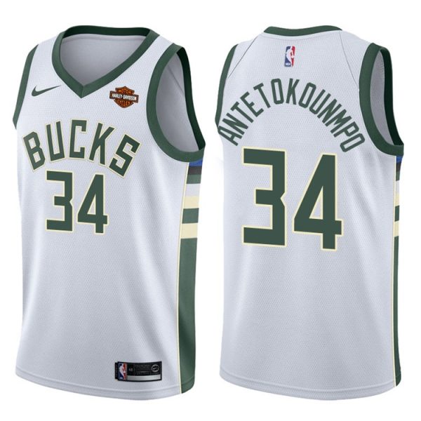 Milwaukee Bucks Giannis Antetokounmpo White Association Jersey Milwaukee Bucks Giannis Antetokounmpo White Association Jersey