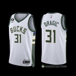 Milwaukee Bucks Goran Dragic 2022-23 Association Edition Jersey White
