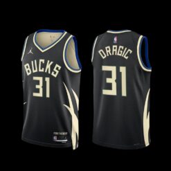 Milwaukee Bucks Goran Dragic 2022-23 Black Statement Edition Jersey