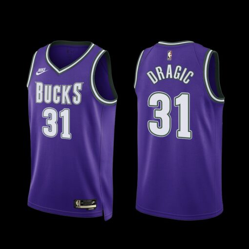 Milwaukee Bucks Goran Dragic 2022-23 Classic Edition Jersey Purple