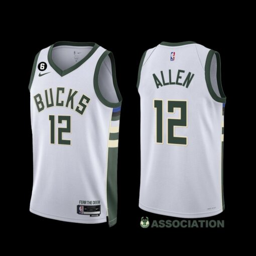 Milwaukee Bucks Grayson Allen 2022-23 Association Edition Jersey White