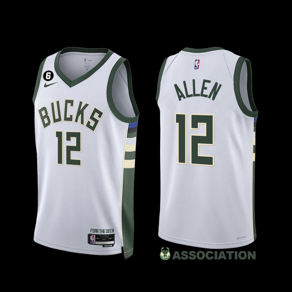 Milwaukee Bucks Grayson Allen 2022-23 Association Edition Jersey White Milwaukee Bucks Grayson Allen 2022-23 Association Edition Jersey White