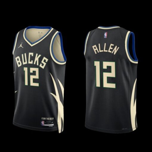 Milwaukee Bucks Grayson Allen 2022-23 Statement Edition Jersey Black