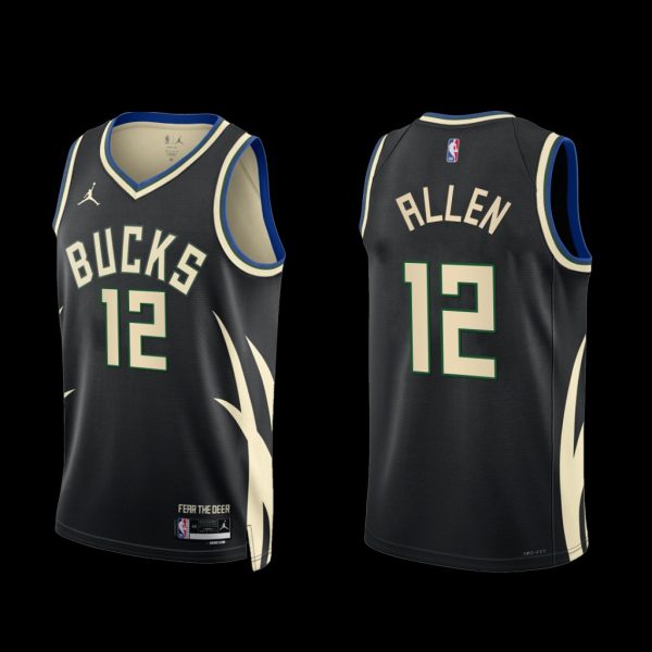 Milwaukee Bucks Grayson Allen 2022-23 Statement Edition Jersey Black Milwaukee Bucks Grayson Allen 2022-23 Statement Edition Jersey Black