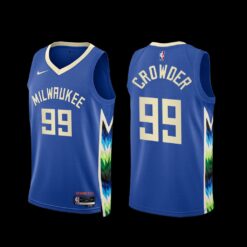Milwaukee Bucks Jae Crowder 2022-23 City Edition Jersey Blue
