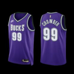 Milwaukee Bucks Jae Crowder 2022-23 Classic Edition Jersey Purple