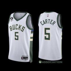 Milwaukee Bucks Jevon Carter 2022-23 Association Edition Jersey White