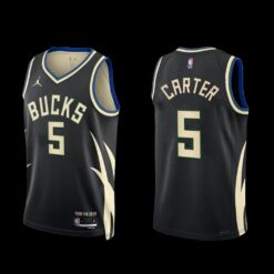Milwaukee Bucks Jevon Carter 2022-23 Black Statement Edition Jersey