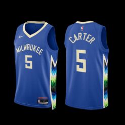 Milwaukee Bucks Jevon Carter 2022-23 City Edition Jersey Blue