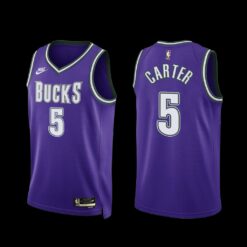 Milwaukee Bucks Jevon Carter 2022-23 Purple Classic Edition Jersey