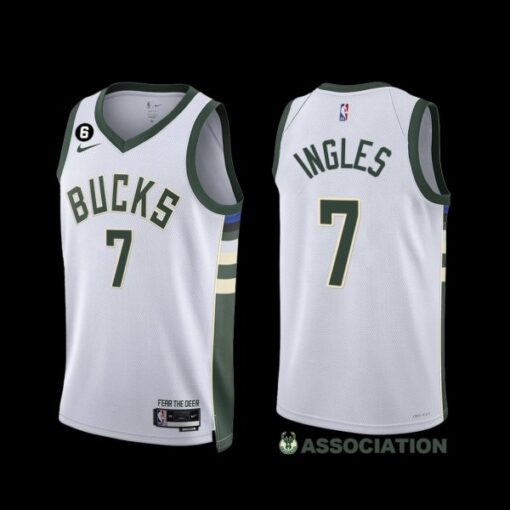 Milwaukee Bucks Joe Ingles 2022-23 Association Edition Jersey White