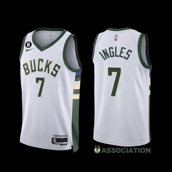 Milwaukee Bucks Joe Ingles 2022-23 Association Edition Jersey White Milwaukee Bucks Joe Ingles 2022-23 Association Edition Jersey White