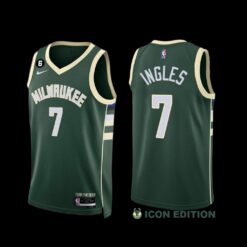 Milwaukee Bucks Joe Ingles 2022-23 Icon Edition Jersey Green