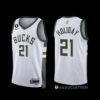 Milwaukee Bucks Jrue Holiday 2022-23 City Edition Jersey Blue