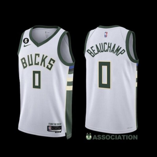 Milwaukee Bucks MarJon Beauchamp 2022-23 Association Edition Jersey White
