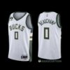 Milwaukee Bucks Khris Middleton 2022-23 Icon Edition NO.6 Patch Jersey Green