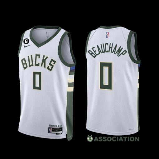 Milwaukee Bucks MarJon Beauchamp 2022-23 Association Edition Jersey White