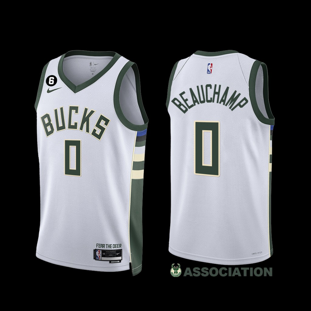 Milwaukee Bucks MarJon Beauchamp 2022-23 Association Edition Jersey White Milwaukee Bucks MarJon Beauchamp 2022-23 Association Edition Jersey White