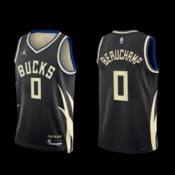 Milwaukee Bucks MarJon Beauchamp 2022-23 Black Statement Edition Jersey