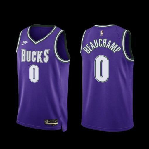 Milwaukee Bucks MarJon Beauchamp 2022-23 Purple Classic Edition Jersey
