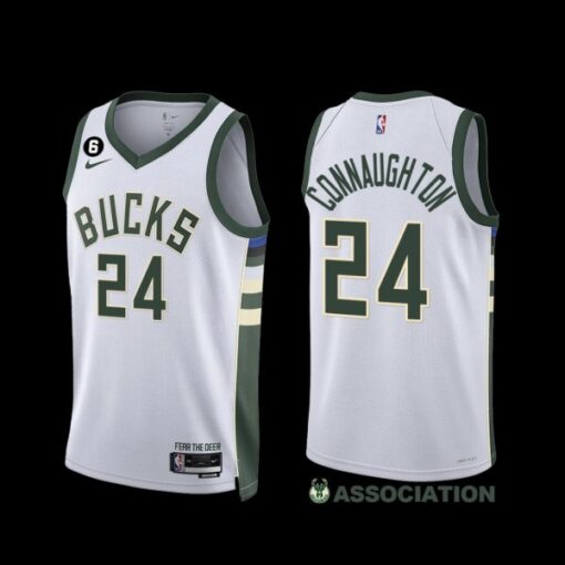 Milwaukee Bucks Pat Connaughton 2022-23 Association Edition Jersey White