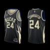 Milwaukee Bucks Meyers Leonard 2022-23 Blue City Edition Jersey