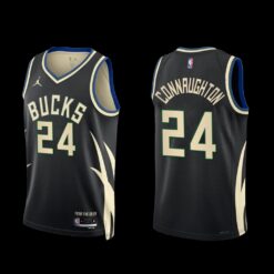 Milwaukee Bucks Pat Connaughton 2022-23 Black Statement Edition Jersey