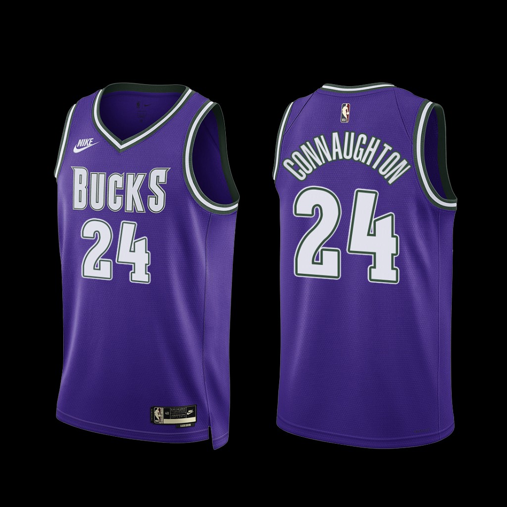 Milwaukee Bucks Pat Connaughton 2022-23 Purple Classic Edition Jersey Milwaukee Bucks Pat Connaughton 2022-23 Purple Classic Edition Jersey