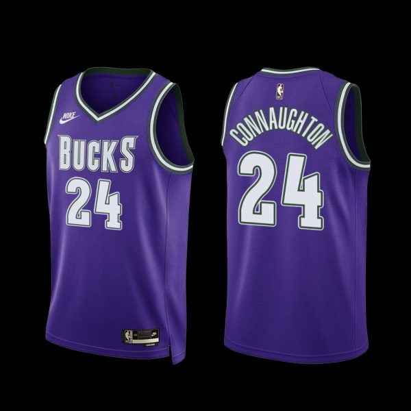 Milwaukee Bucks Pat Connaughton 2022-23 Purple Classic Edition Jersey Milwaukee Bucks Pat Connaughton 2022-23 Purple Classic Edition Jersey