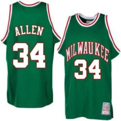 Milwaukee Bucks Ray Allen Green Throwback Jersey