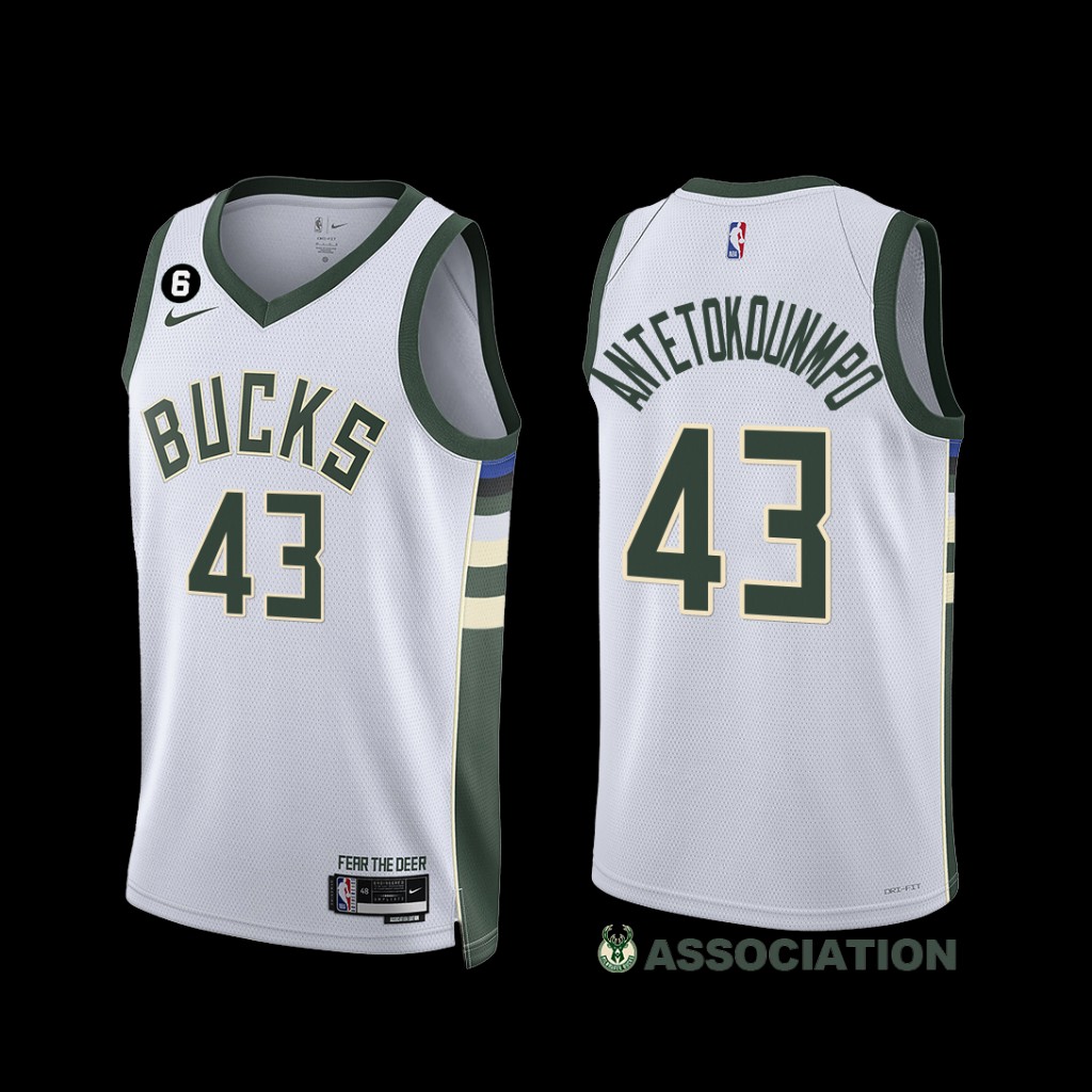Milwaukee Bucks Thanasis Antetokounmpo 2022-23 Association Edition Jersey White Milwaukee Bucks Thanasis Antetokounmpo 2022-23 Association Edition Jersey White