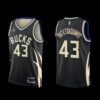 Milwaukee Bucks Thanasis Antetokounmpo 2022-23 Icon Edition NO.6 Patch Jersey Green Milwaukee Bucks Thanasis Antetokounmpo 2022-23 Icon Edition NO.6 Patch Jersey Green