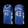 Milwaukee Bucks Thanasis Antetokounmpo 2022-23 Icon Edition NO.6 Patch Jersey Green