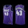 Milwaukee Bucks Thanasis Antetokounmpo 2022-23 Black Statement Edition Jersey