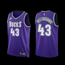 Milwaukee Bucks Thanasis Antetokounmpo 2022-23 Purple Classic Edition Jersey