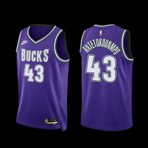 Milwaukee Bucks Thanasis Antetokounmpo 2022-23 Purple Classic Edition Jersey Milwaukee Bucks Thanasis Antetokounmpo 2022-23 Purple Classic Edition Jersey