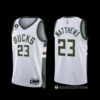 Milwaukee Bucks Wesley Matthews 2022-23 Black Statement Edition Jersey